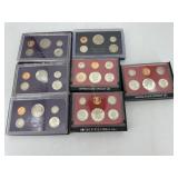 Seven US Proof Sets: 1980-1984, 1986-1987