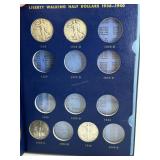 Liberty Walking Halves 1916-1940 Album w/ 5 Half D
