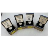 Four Consecutive UK Royal Silver Mint: 1985-1988