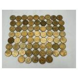 Sixty-Eight US Sacagawea Golden $1 Coins