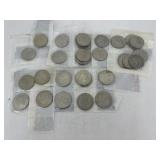 Thirty-Four Eisenhower Dollars: (10)1971, (8)1972,