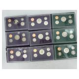 Nine Consecutive US Mint Proof Sets: 1988-1996