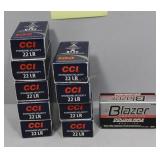 10 packs of .22LR 40 gr Lead Round Nose ammo - ea