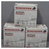 Three Boxes of Winchester 12 ga 2.75" 7.5 shot rou