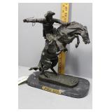 Frederic Remington Bronze Signed "Bronco Buster" *