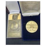 Two Commemorative Medals: Medal of Merit Ronald Re