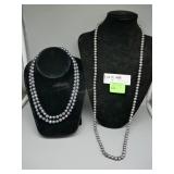 Two 36" Tahitian Pearl Necklaces