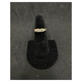 14kt Diamond ring size 6 *missing one diamond - 3.