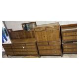 King Size MCM Bedroom Set with Headboard (79" x 47
