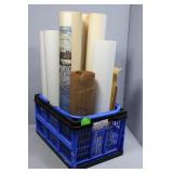 Basketful of Six Unframed Prints & Unframed Declar