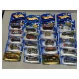 20 Hot Wheels cars in blister packs: Yu-Gi-Oh,