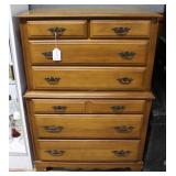 Sumter Cabinet Co. Oak 2 over 5 Dresser - 36" x 51