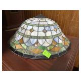 Tiffany-Style Stained Glass Hanging Lamp approx 19