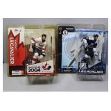 Two Vincent Lecavalier NHL Figures NIP w/ signatur