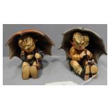 Umbrella Girl & Boy Goebel W.Germany