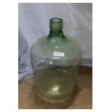 5 Gallon glass water jug in green - 16" D x 26" H