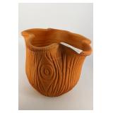 Tulip Shaped Handmade Clay Pot - 9" x 11"