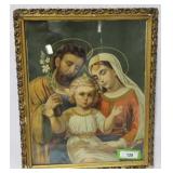 1800s Religious icon in early frame - 19" x 23"