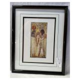 Egyptian framed print - 14.25" x 17.75"