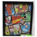 Marvel Comics framed print - 13" x 16"