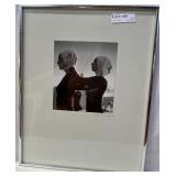 Black & White photo art two ladie- 16.25" x 20.25"