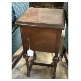 Small Occasional Table with single door and spindl