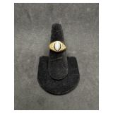 10kt Gold Ring with Moonstone in the center, and d