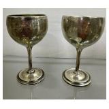 Two Sterling Goblets - 147 gtw