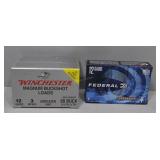 Two Boxes of 12 ga Ammo incl Federal 5 shell pack