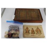 1900s Richter German Anchor Stone Building Block T