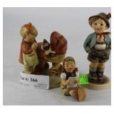 Hummel Figurines - girl with baby in carriage, gir