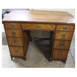 Nine-Drawer Ladies Desk with brass hardware - 41"