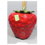 McCoy Strawberry Cookie Jar with Lid 10" H x 8.5"