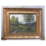 Early 19th? Century Acrylic on Canvas Landscape
