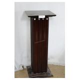 Wood Column Plant Stand - 12" x 12" x 30"