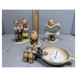 Three Early Goebel statues incl Munchener Presse,