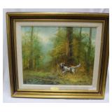 "Steady at the Flush" by Hagar acrylic on canvas