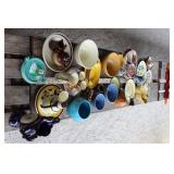 Pottery grouping - Stangl, stoneware, batter