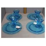 Fostoria Priscilla luncheon plate & teacup -