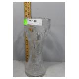 Brilliant cut crystal floral vase