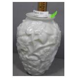 Milk glass floral vase Goofus Glass(?)