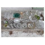 Large grouping early American glass incl. cobalt,