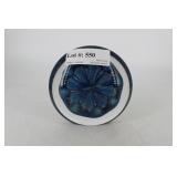 Eickholt Signed Paperweight with Sand dollar like