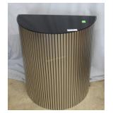 Post modern half crescent pedestal with smoked