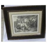 Preparing for Market framed print 36.5"  x 31.5"