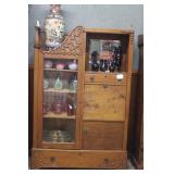 Date? Tiger Oak? Victorian Secretary Bookcase with