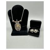 Sterling Jewelry incl Sterling rope chain and