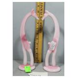 Pair Heisey HGA - Gold Series Fenton Rosaline Gira