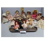 Tray unboxed Storybook dolls on tray