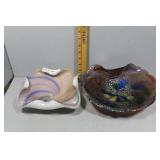 Pair of Czech Art Glass Bowls